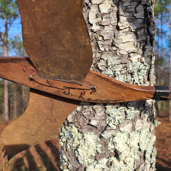 Vintage Late 60s Flying Geese Wood and Metal - Picture 6 of 11